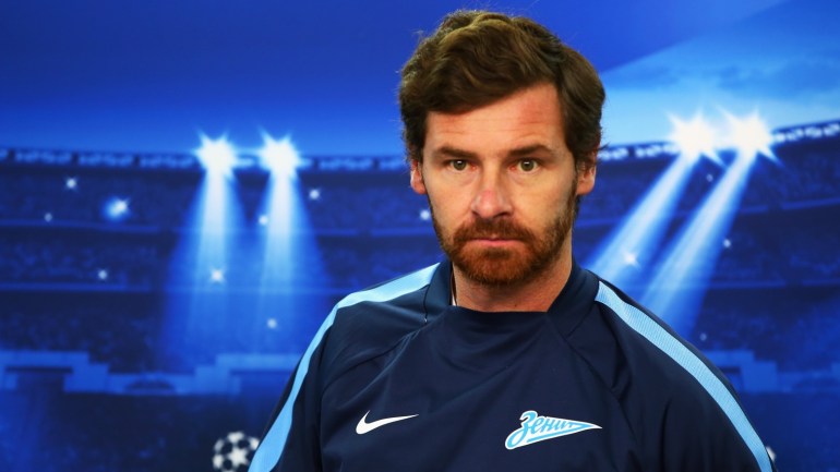 LEVERKUSEN, GERMANY - OCTOBER 21: Head coach Andre Villas-Boas attends a FC Zenit press conference ahead of their UEFA Champions League Group C match against Bayer Leverkusen at BayArena on October 21, 2014 in Leverkusen, Germany. (Photo by Alex Grimm/Bongarts/Getty Images)