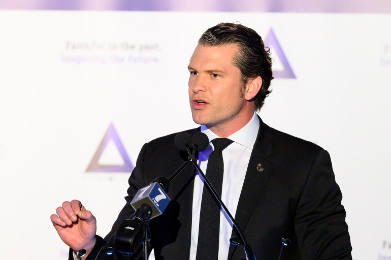 NEW YORK, NY, UNITED STATES - 2019/03/31: Pete Hegseth, host of Fox & Friends, at the National Council of Young Israel Gala in New York City. (Photo by Michael Brochstein/SOPA Images/LightRocket via Getty Images)